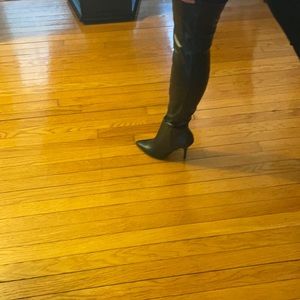 Goat Napa stretch black, size 7.5